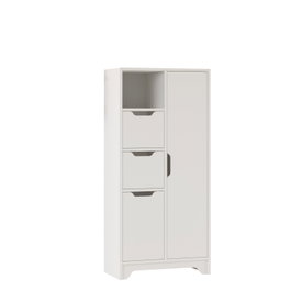 Hanah Home Armario Multiusos LIB1-W Blanco